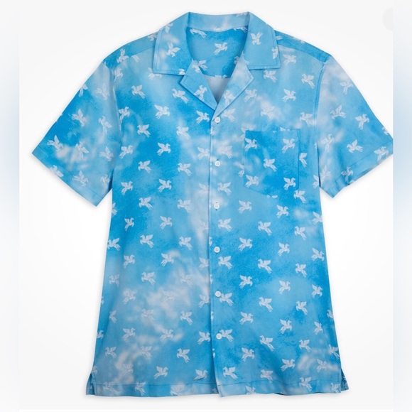 NWT Disney Parks Hercules Pegasus button down short sleeve shirt size large - Picture 2 of 11